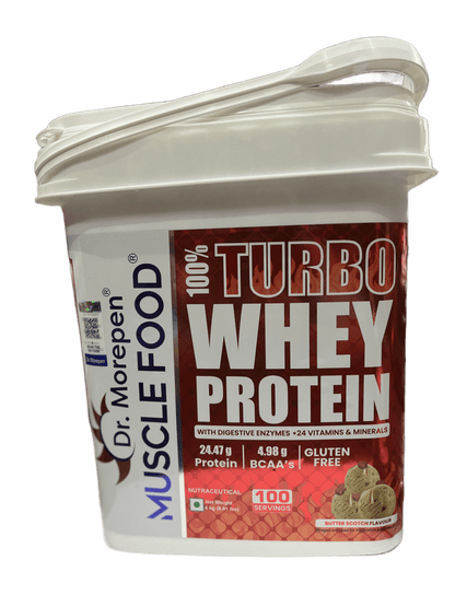 Dr. Morepen Muscle Food 100% Turbo Whey WITH Digestive Enzymes & 24 Multivitamin & Minerals
