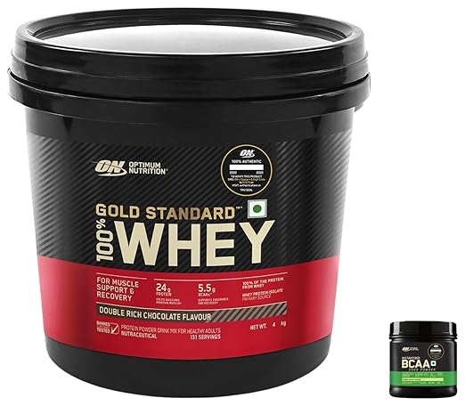 Optimum Nutrition (ON) Gold Standard 100% Whey Protein Powder  for Muscle Support & Recovery, Vegetarian - Primary Source Whey Isolate