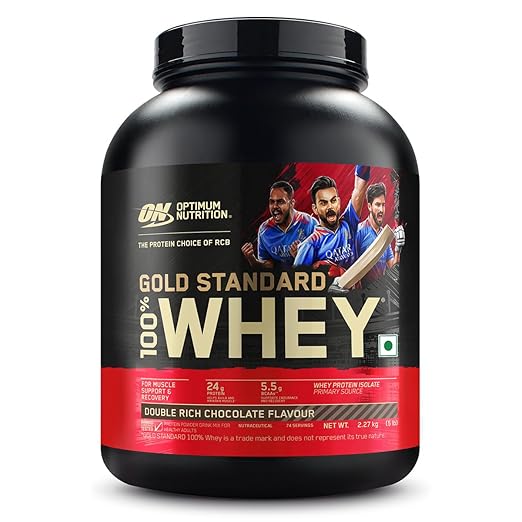 Optimum Nutrition (ON) Gold Standard 100% Whey Protein Powder  for Muscle Support & Recovery, Vegetarian - Primary Source Whey Isolate