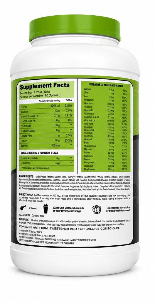 FLEX FIT ADVANCE MASS GAINER FOR MUSCLE BUILDING AND WEIGHT GAIN