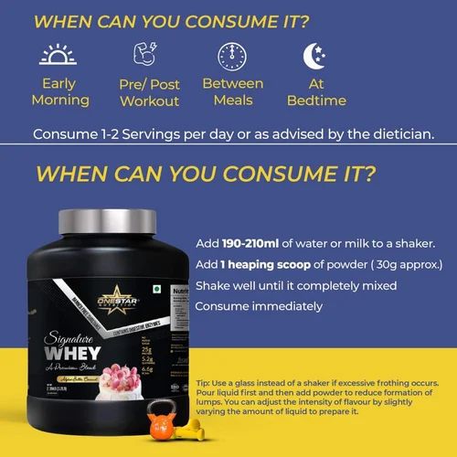 ONESTAR NUTRITION SIGNATURE WHEY PROTEIN FOR MUSCLE BUILDING