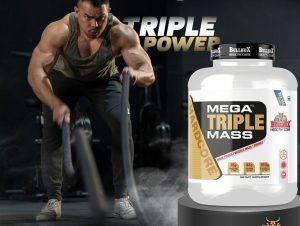 Bullnox Mega Triple Mass chocolate Flavour Helps to build muscle mass and strength