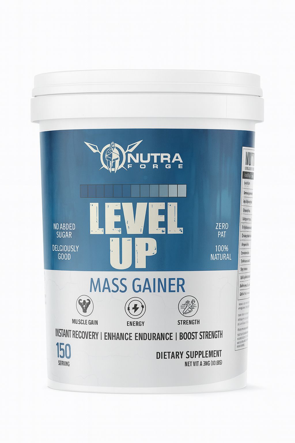 NUTRAFORGE LEVEL UP MASS GAINER FOR MUSCLE GAIN AND STRENGTH BUILDER