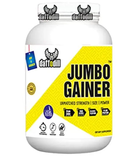 Daffodill Jumbo Gainer high-calorie, high-protein weight gainer that is designed to help you pack on muscle mass.